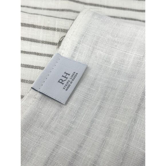 Restoration Hardware Set Of 3 Placemats Ivory Beige Linen Striped Russia RH - Picture 4 of 4